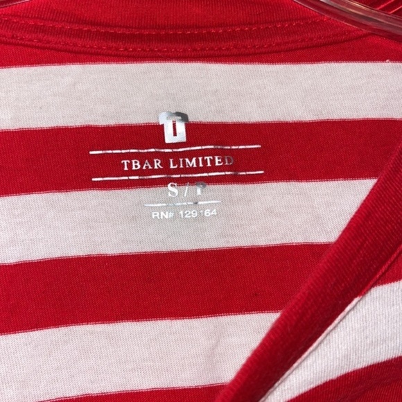 Y2k Crop Top St. Tropez French Riviera Stripe Shirt - Picture 4 of 4